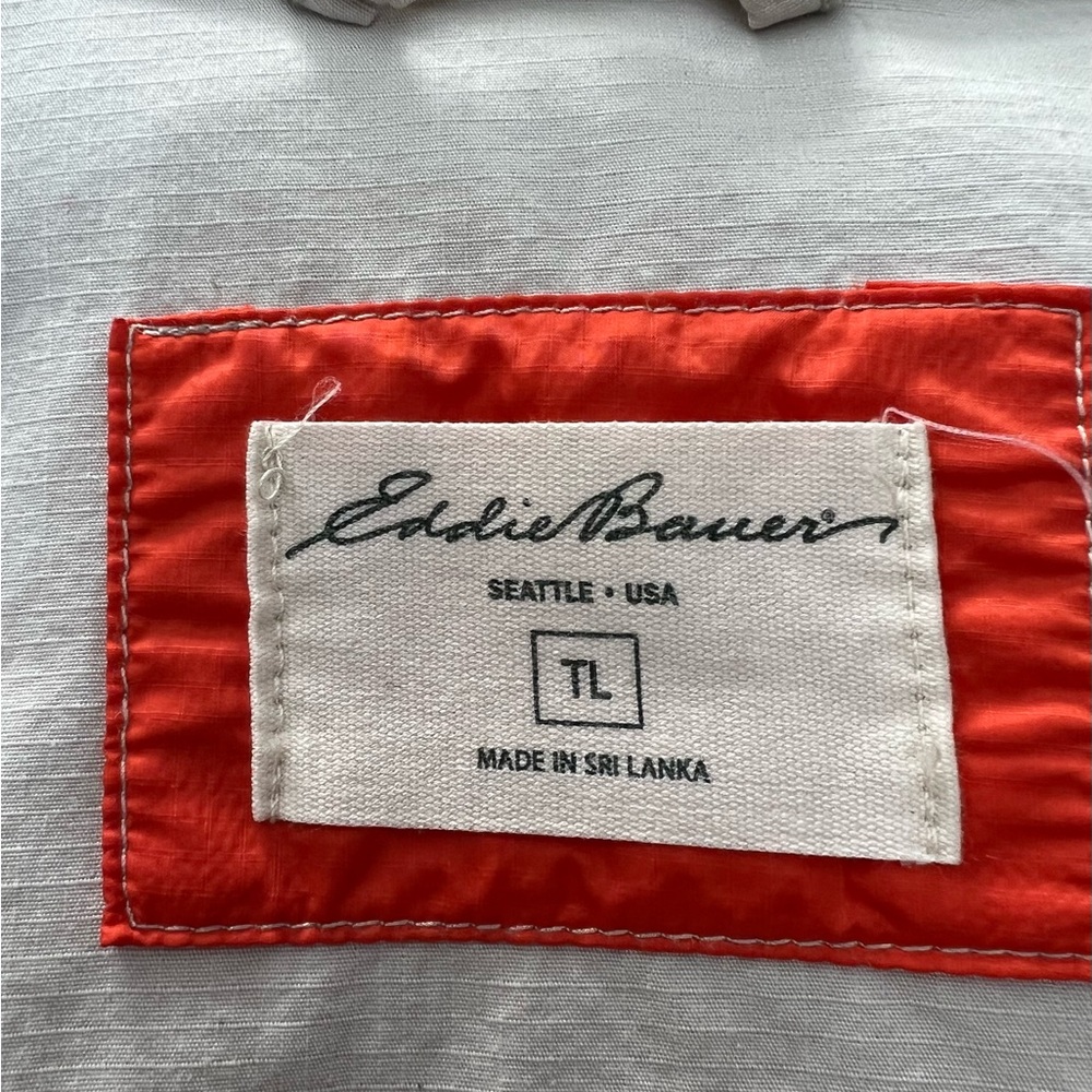 Eddie Bauer Beige Utility Jacket, sz LT - Picture 3 of 4